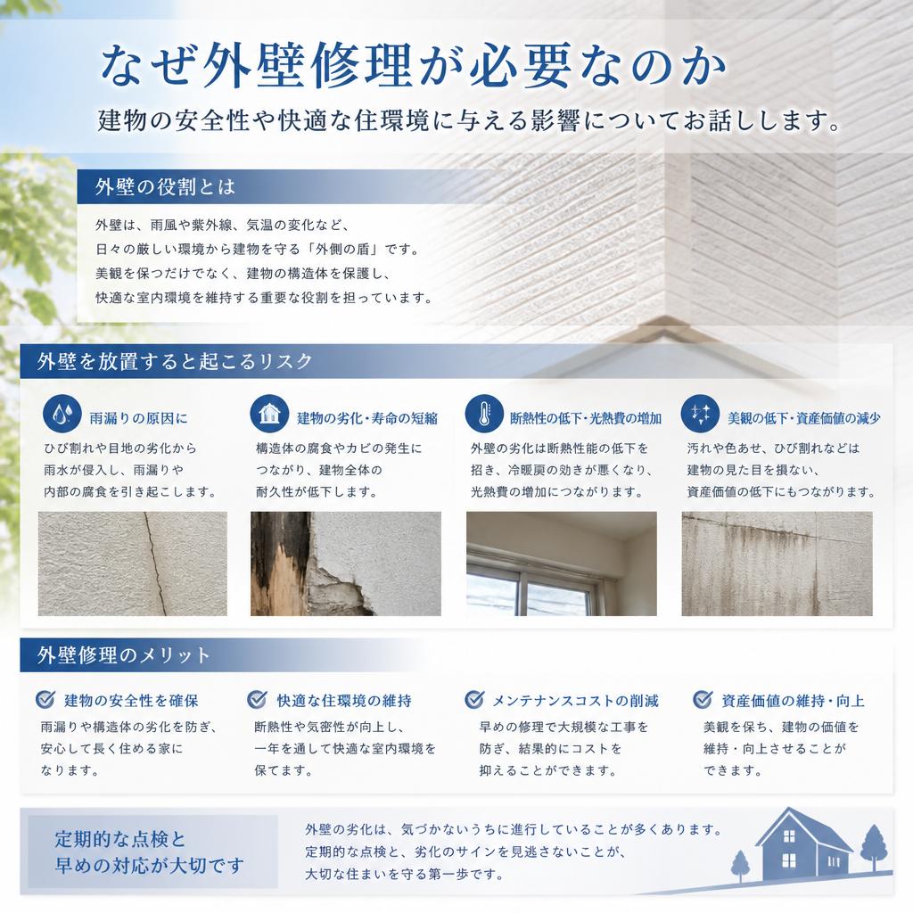 2. 外壁修理の重要性