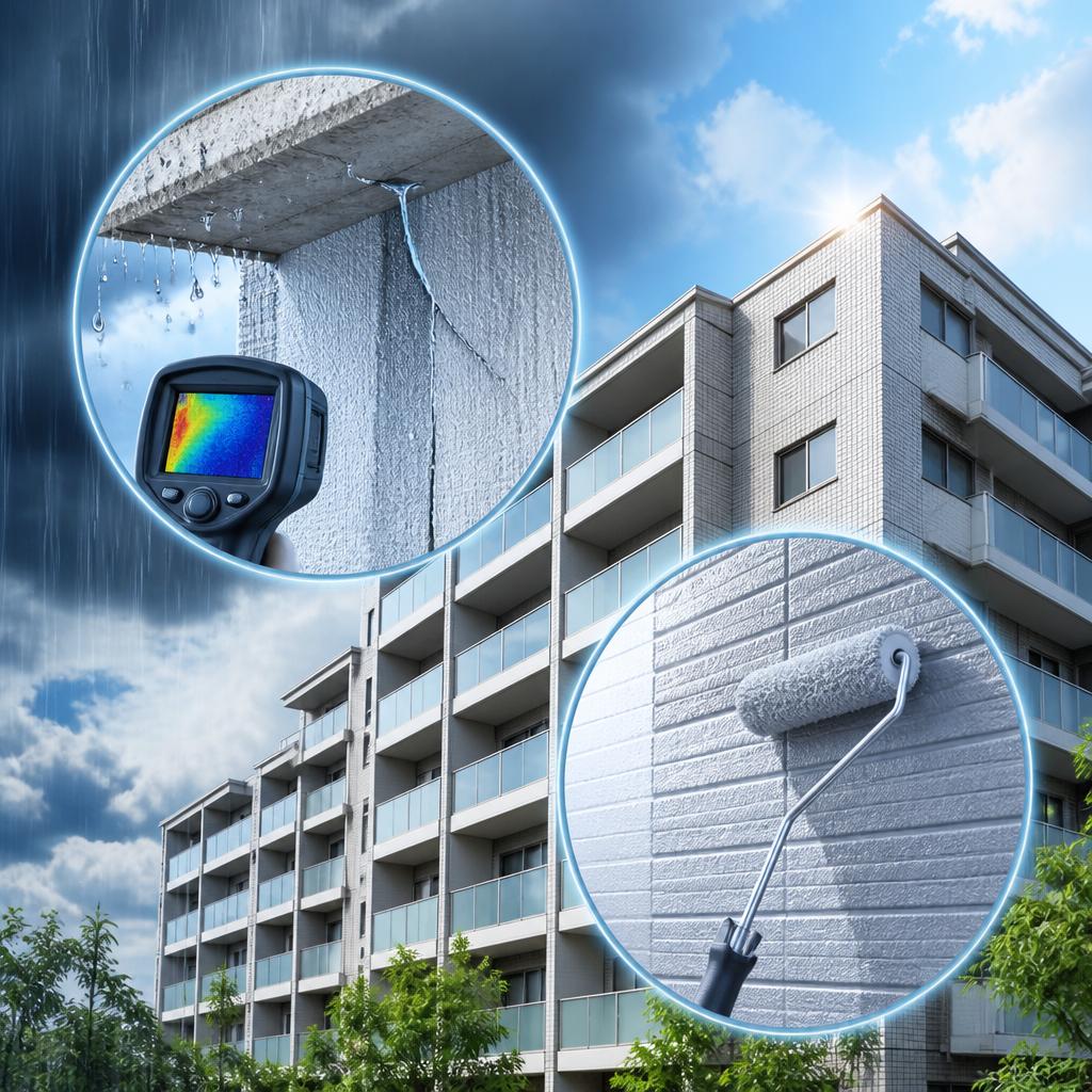 マンション管理を守るカギは、雨漏り診断と外壁リフォームにあり！