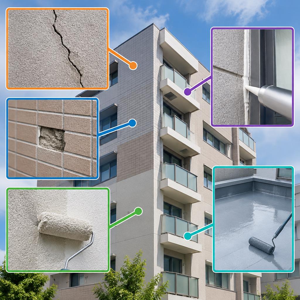 補修・塗装・防水まで。建物を守る工事をまとめてご提案